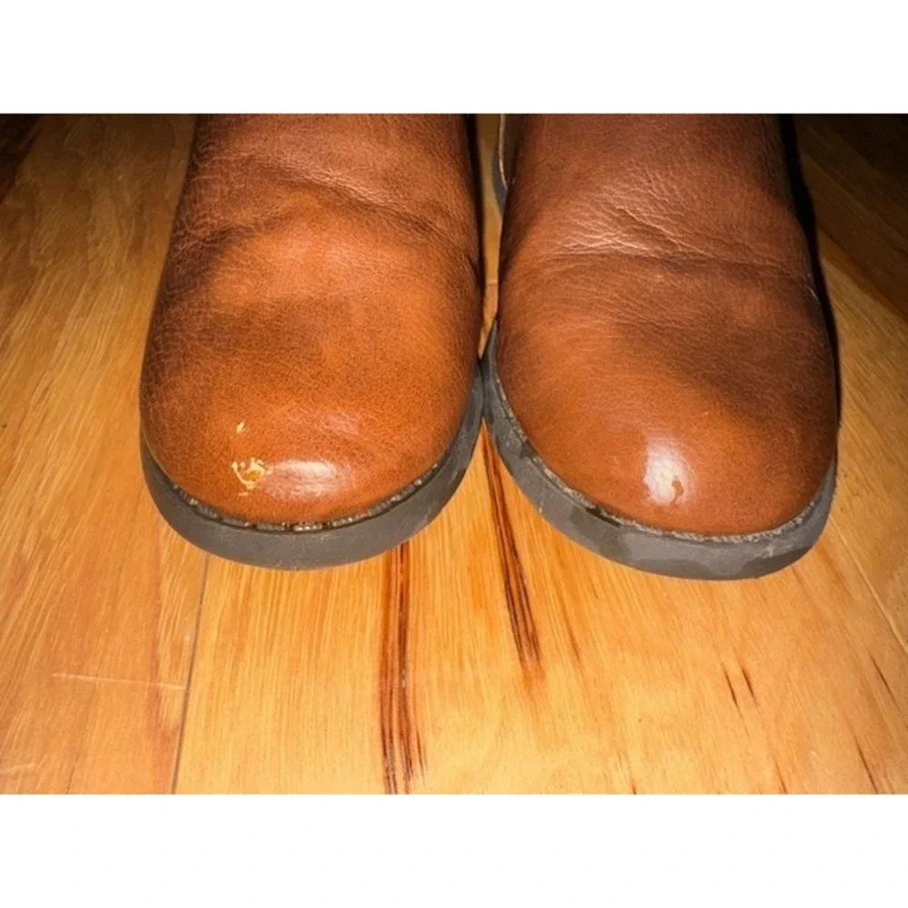 OshKosh Bgosh Lumi‎ Brown Faux Leather Tall Boots Girls Size 11M OF22K02H